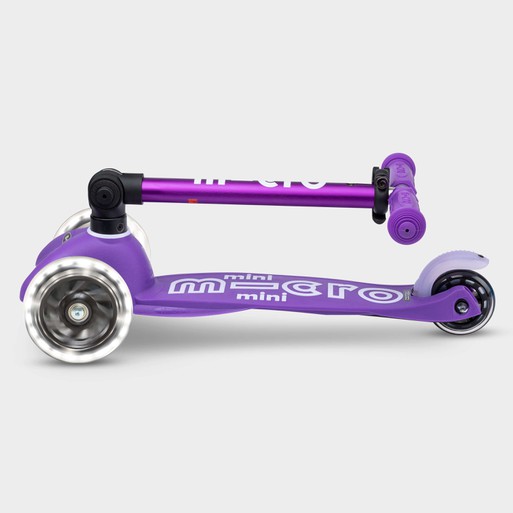 Mini Micro Foldable Led Scooter: Purple | Micro Scooters
